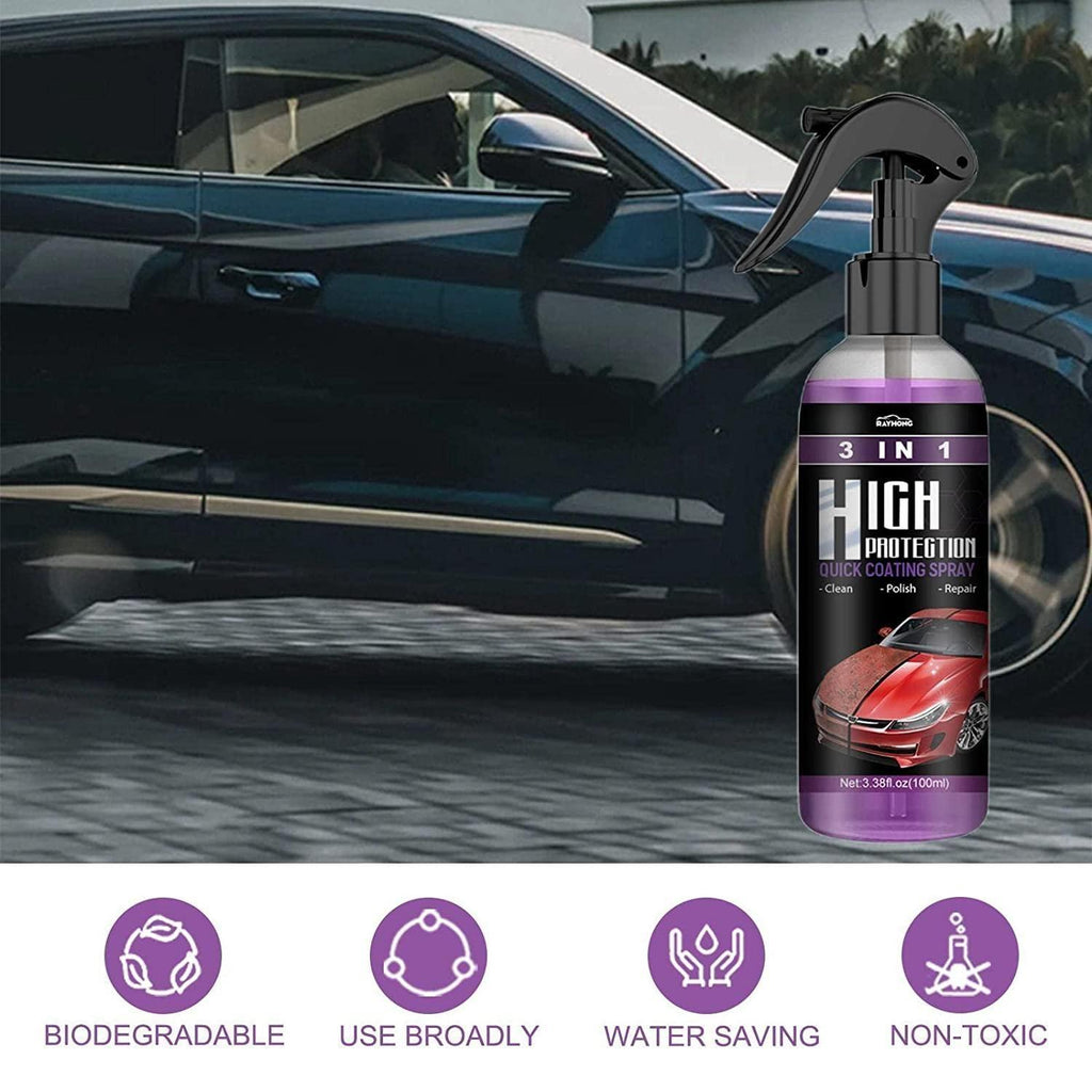 Hydrophobic Nano Coating Car & Motorcycle Polish Spray – Pack of 2