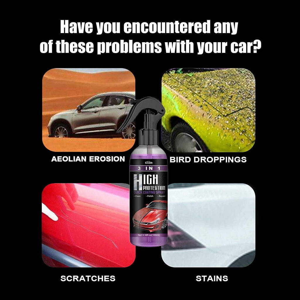Hydrophobic Nano Coating Car & Motorcycle Polish Spray – Pack of 2