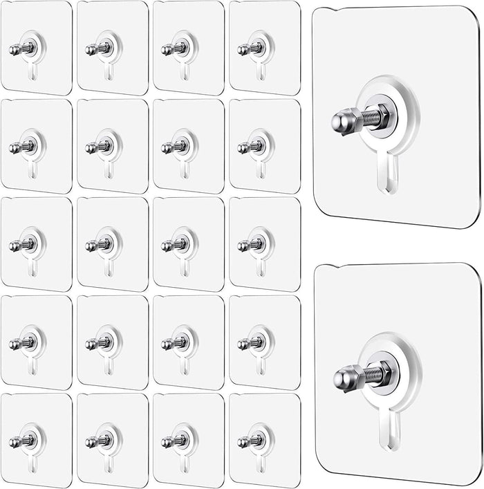 Wall Mount Screw Hooks for Kitchen Bathroom Bedroom Living Room 10 Pcs