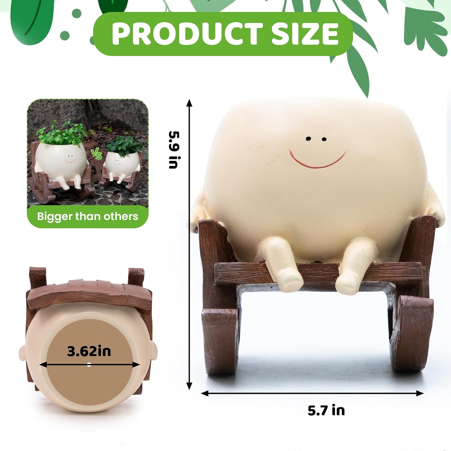 Rocking Chair Plant Pot