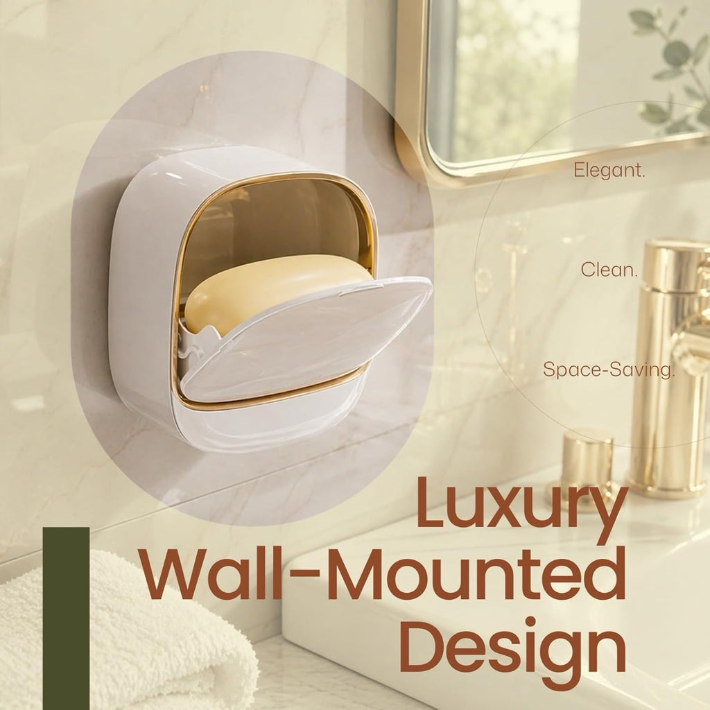 Wall Mounted Soap Holder With Lid