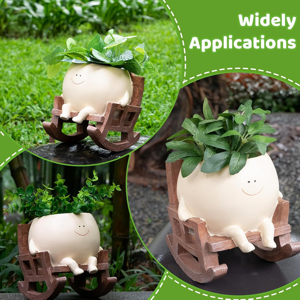 Rocking Chair Plant Pot