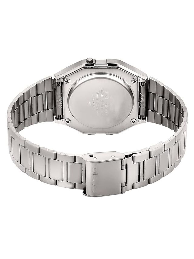 Casio Unisex Digital Watch with Stainless Steel Bracelet
