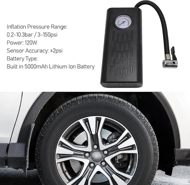 Portable Cordless Tyre Inflator Air Compressor