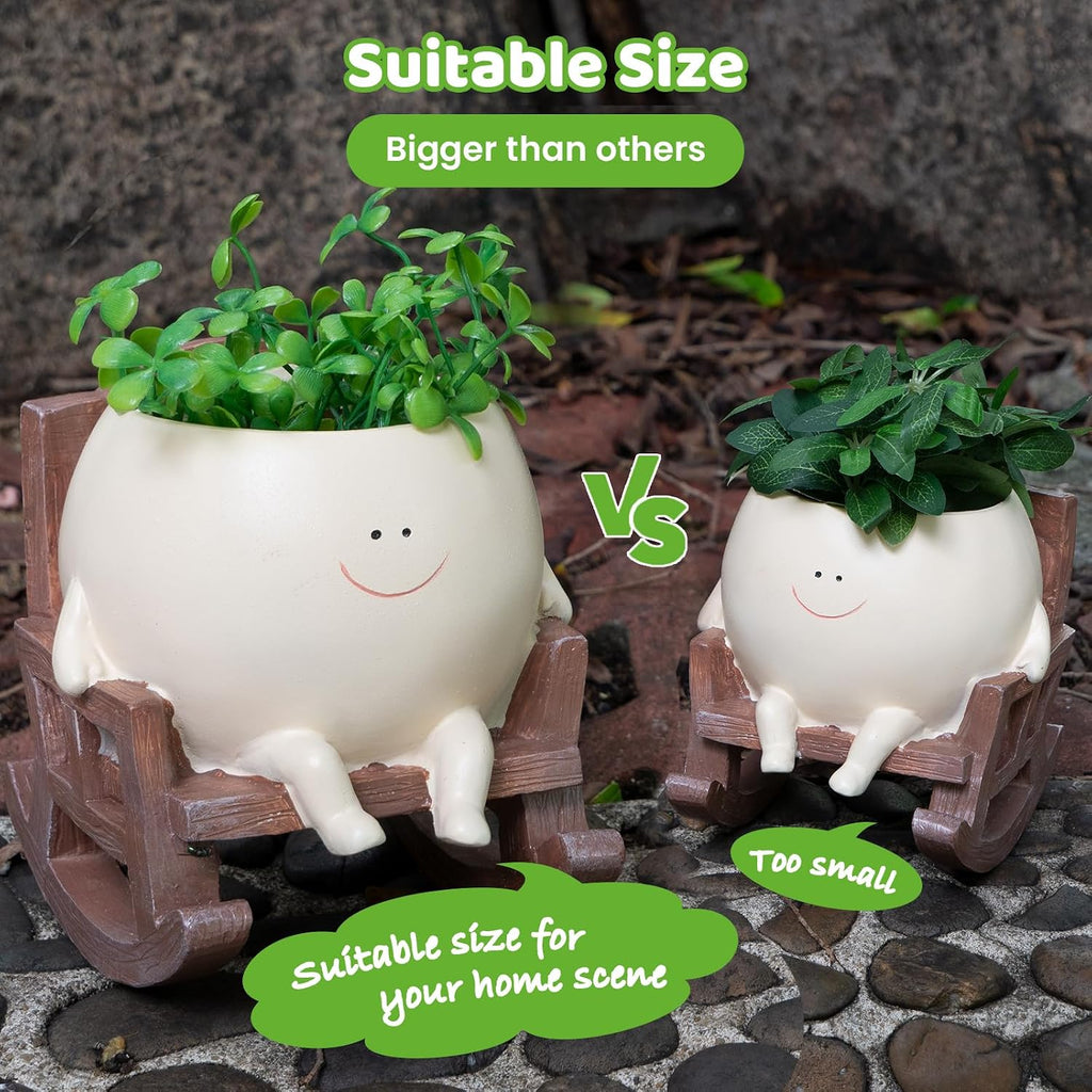 Rocking Chair Plant Pot